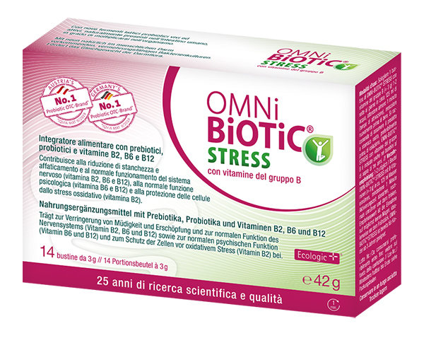 OMNI BIOTIC STRESS VITAMINE GRUPPO B 14 BUSTINE DA 3 G - Farmapanda Srl