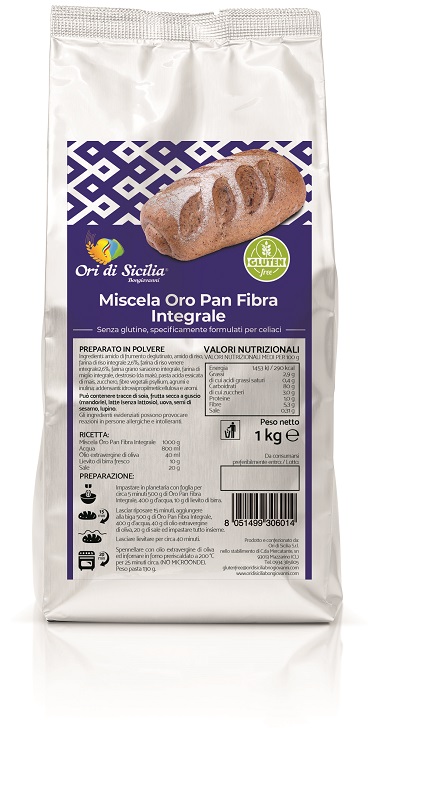 ORI DI SICILIA MIX ORO PAN FIBRA INTEGRALE 1 KG - Farmapanda Srl