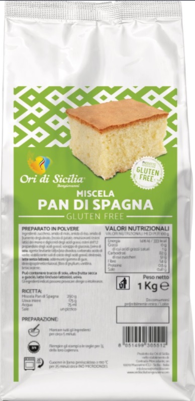 ORI DI SICILIA MIX ORO PAN DI SPAGNA 1 KG - Farmapanda Srl