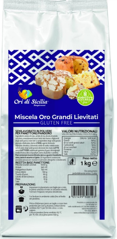 ORI DI SICILIA MIX ORO GRANDI LIEVITATI 1 KG - Farmapanda Srl