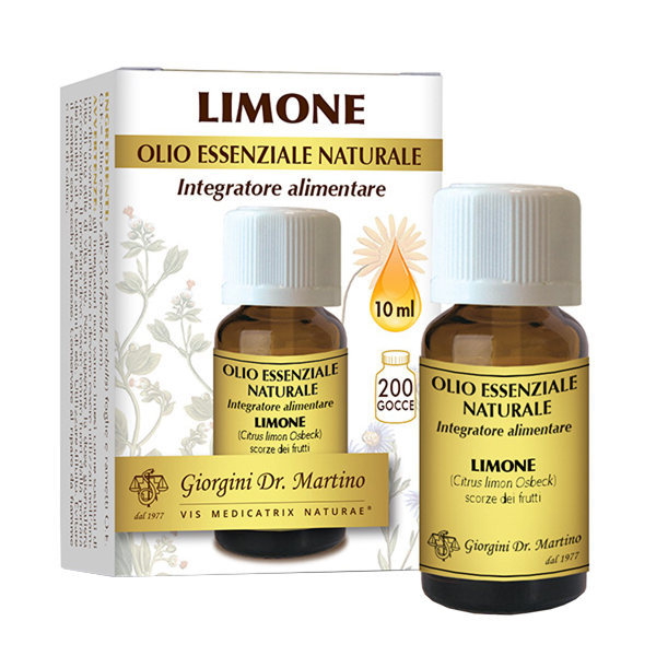 LIMONE OLIO ESSENZIALE NATURALE 10 ML - Farmapanda Srl