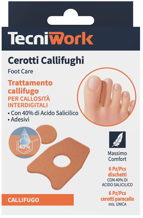 CEROTTO CALLIFUGO INTERDIGITALE 6 PEZZI + 6 DISCHETTI - Farmapanda Srl