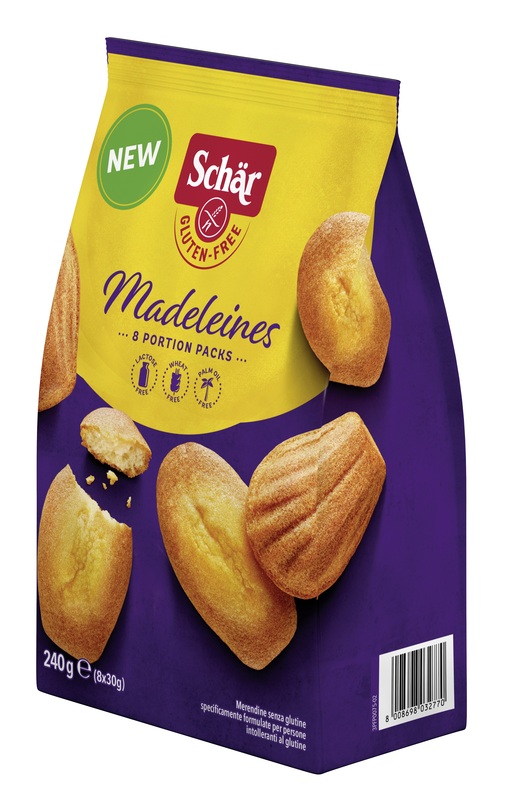 SCHAR MADELEINES SENZA LATTOSIO 8 PORZIONI DA 30 G - Farmapanda Srl