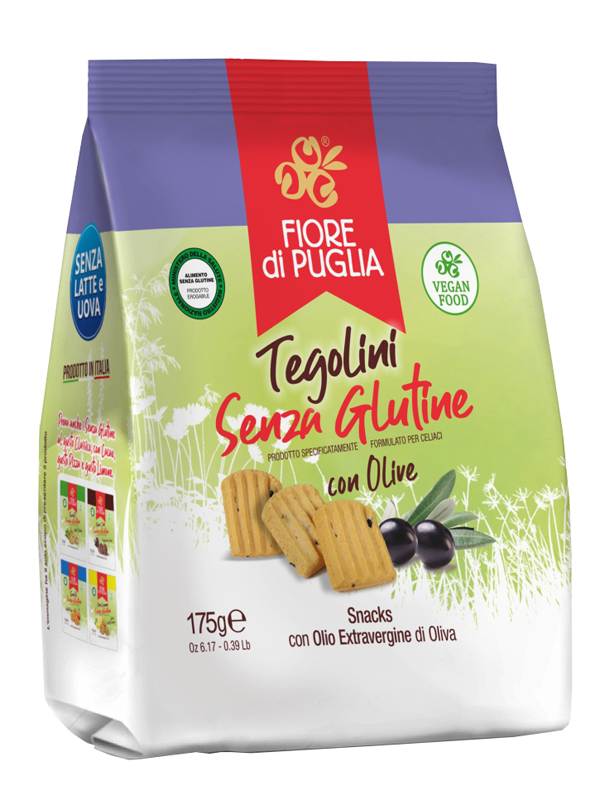 FIORE DI PUGLIA TEGOLINI CON OLIVE 175 G - Farmapanda Srl