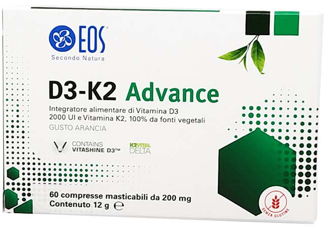 EOS D3 K2 ADVANCE 60 COMPRESSE MASTICABILI - Farmapanda Srl