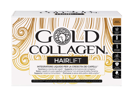 GOLD COLLAGEN HAIRLIFT 10 FLACONI DA 50 ML - Farmapanda Srl