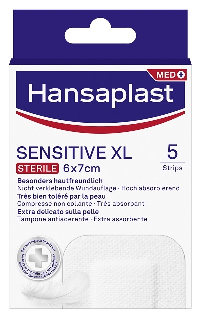 CEROTTO HANSAPLAST SENSITIVE XL 5 PEZZI - Farmapanda Srl