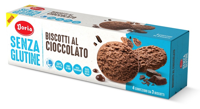 DORIA BISCOTTI CIOCCOLATO 4X37,5 G - Farmapanda Srl