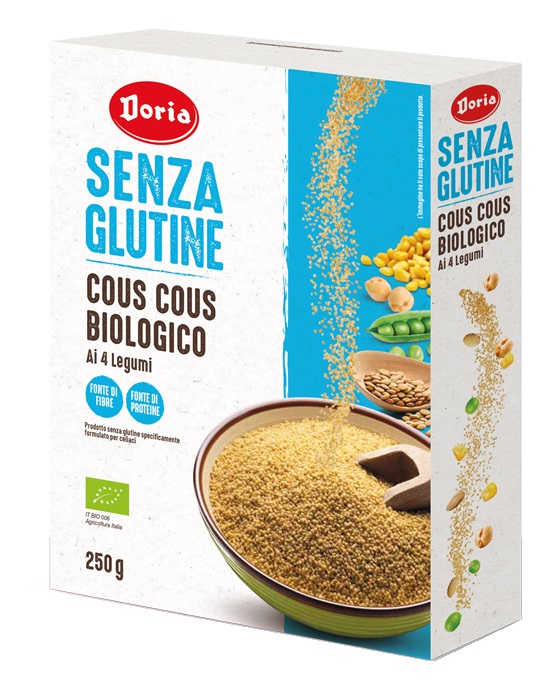 DORIA COUS COUS BIOLOGICO 4 LEGUMI 250 G - Farmapanda Srl