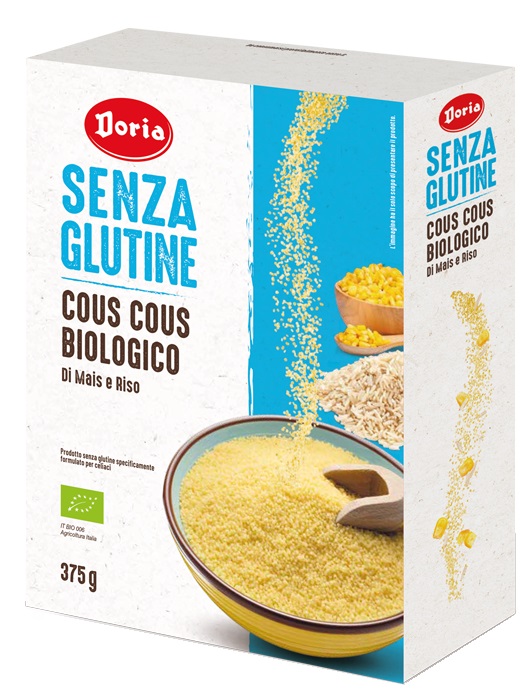 DORIA COUS COUS BIOLOGICO MAIS-RISO 375 G - Farmapanda Srl