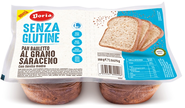 DORIA PAN BAULETTO GRANO SARACENO 2 PEZZI DA 175 G - Farmapanda Srl