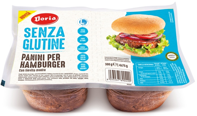 DORIA PANINI HAMBURGER 4X75 G - Farmapanda Srl