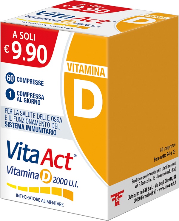 VITA ACT VITAMINA D 2000UI 60 COMPRESSE - Farmapanda Srl