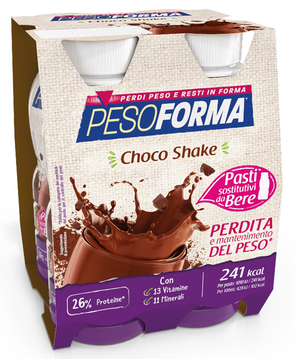 PESOFORMA CHOCO SHAKE 4X236 ML - Farmapanda Srl