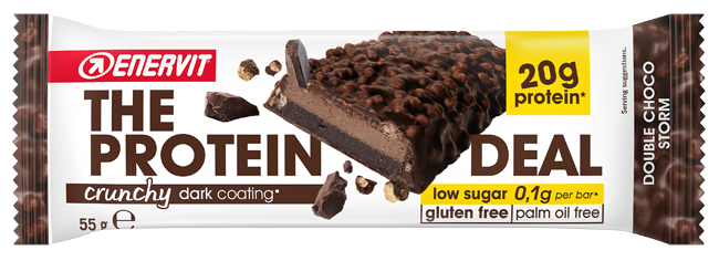 ENERVIT PROTEIN DEAL DOUBLE CHOCO STORM 55 G - Farmapanda Srl