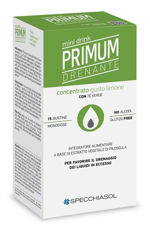 PRIMUM DRENANTE MINIDRINK LIMONE 15 STICK DA 10 ML - Farmapanda Srl