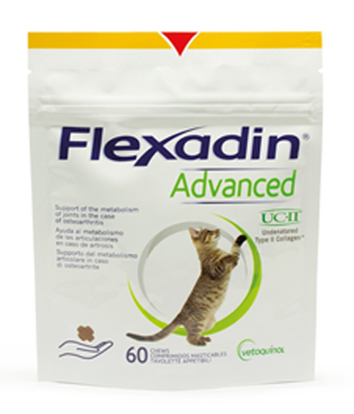 FLEXADIN ADVANCED GATTO TUTTE LE TAGLIE BUSTA DA 60 TAVOLETTE APPETIBILI MASTICABILI - Farmapanda Srl