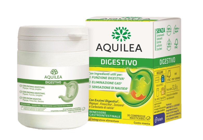 AQUILEA DIGESTIVO 30 COMPRESSE MASTICABILI - Farmapanda Srl