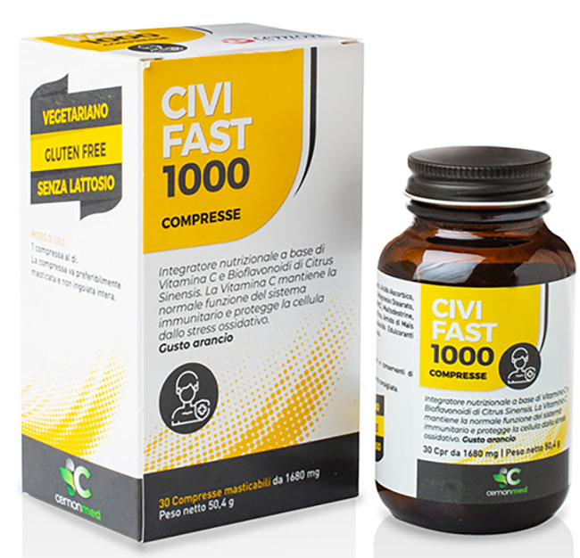 CEMONMED CIVIFAST 1000 30 COMPRESSE MASTICABILI - Farmapanda Srl