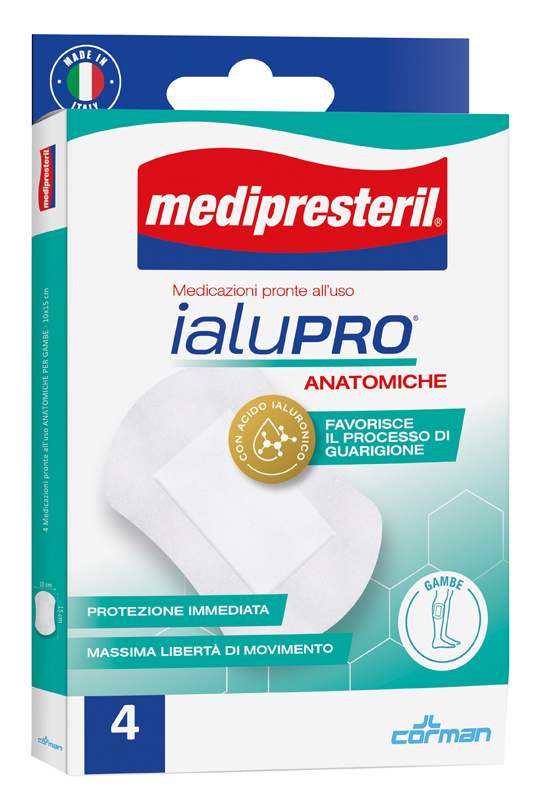 MEDIPRESTERIL IALUPRO GAMBE 10X15 CM 4 PEZZI - Farmapanda Srl