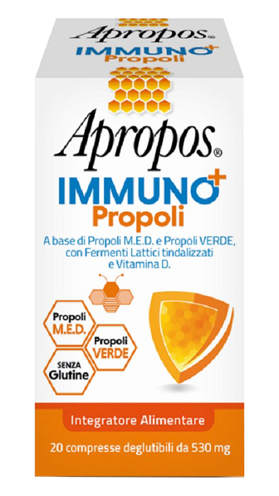 APROPOS IMMUNO+ PROPOLI 20 COMPRESSE DEGLUTIBILI - Farmapanda Srl