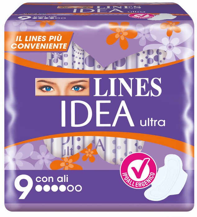 LINES IDEA ULTRA GIORNO ALI 9 PEZZI - Farmapanda Srl