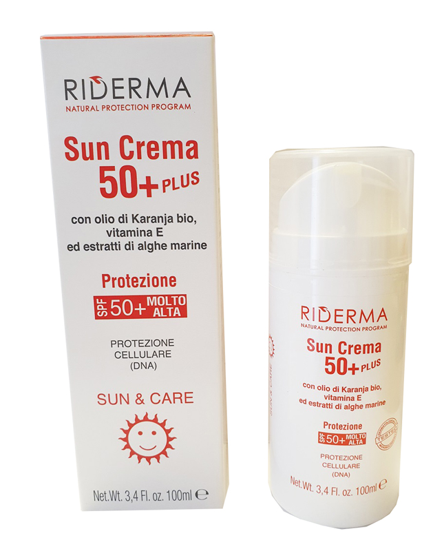 RIDERMA SUN CREMA 50+ PLUS 100 ML - Farmapanda Srl