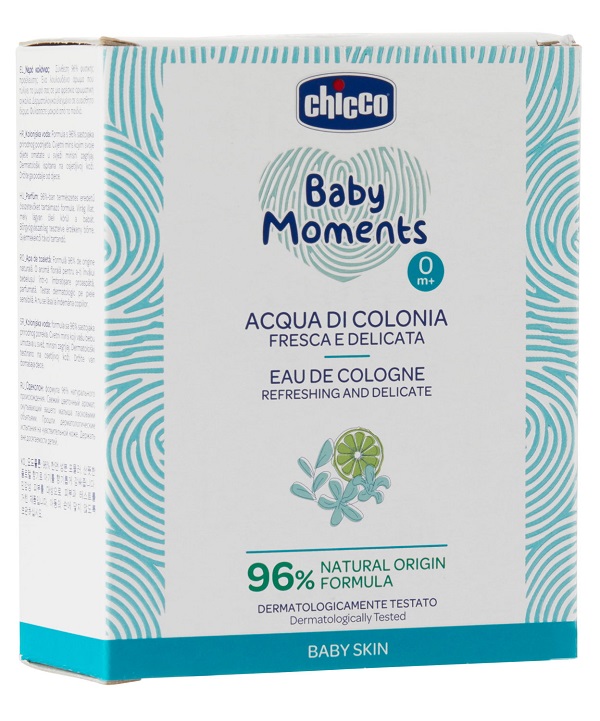 CHICCO BABY MOMENTS ACQUA DI COLONIA FRESCA E DELICATA 100 ML - Farmapanda Srl