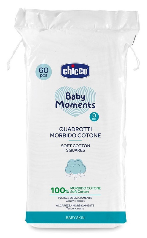 CHICCO BABY MOMENTS QUADROTTI 60 PEZZI - Farmapanda Srl