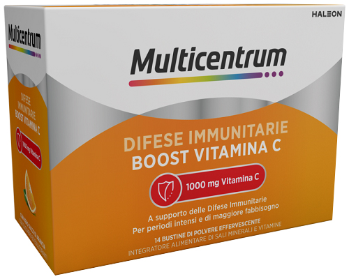 MULTICENTRUM DIFESE IMMUNITARIE BOOST VITAMINA C 14 BUSTINE - Farmapanda Srl