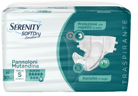 PANNOLONE MUTANDINA SERENITY SD SENSITIVE SUPER M 15 PEZZI - Farmapanda Srl