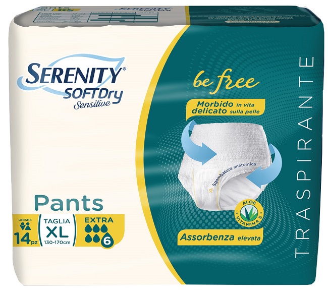 SERENITY PANTS SD SENSITIVE EXTRA XL 14 PEZZI - Farmapanda Srl