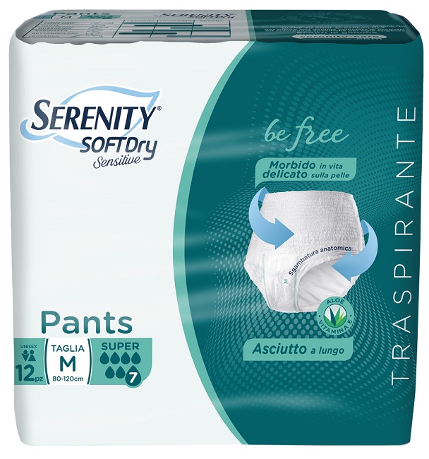 SERENITY PANTS SD SENSITIVE SUPER M 12 PEZZI - Farmapanda Srl