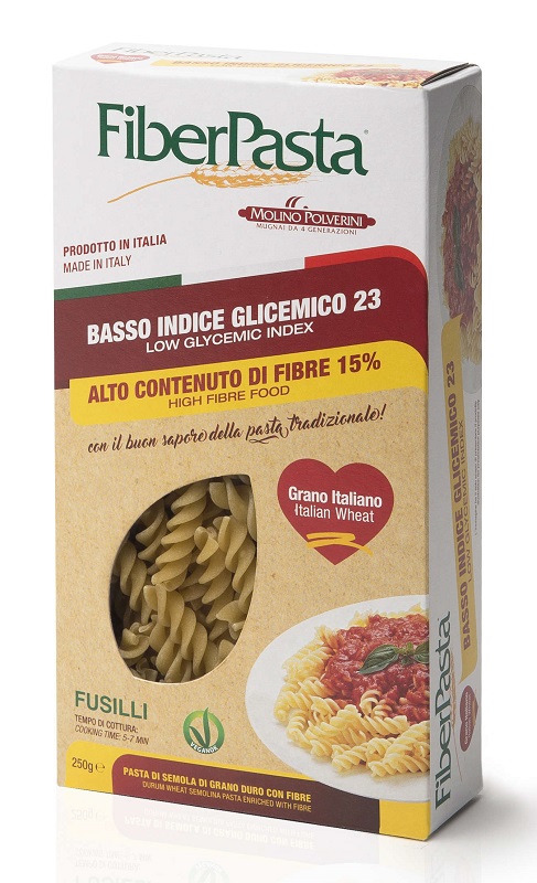 FIBERPASTA FUSILLI BASSO INDICE GLICEMICO 250 G - Farmapanda Srl