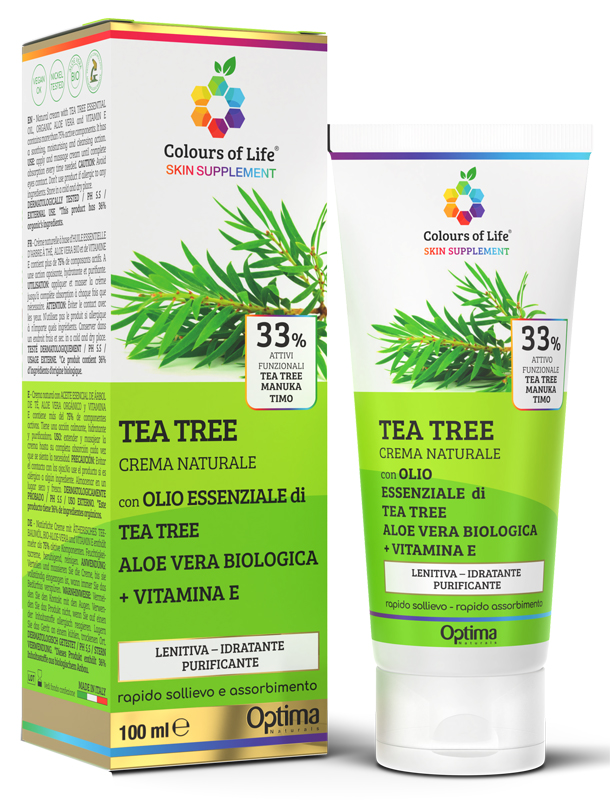 COLOURS OF LIFE SKIN SUPPLEMENT TEA TREE 33% 100 ML CREMA - Farmapanda Srl