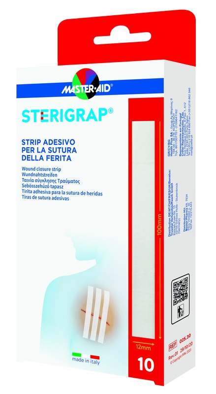 MASTER-AID STERIGRAP STRIP ADESIVO SUTURA FERITE 100X12 MM 6 PEZZI - Farmapanda Srl