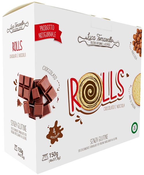 ROLLS MERENDINA CIOCCOLATO NOCCIOLA 150 G - Farmapanda Srl