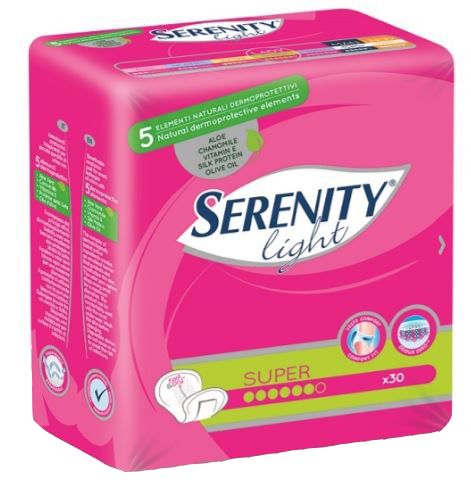 PANNOLONE PER INCONTINENZA SERENITY LIGHT LADY SUPER 12 PEZZI - Farmapanda Srl