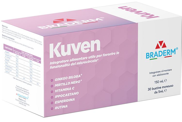 KUVEN LIQUIDO 30 BUSTINE DA 5 ML BRADERM - Farmapanda Srl