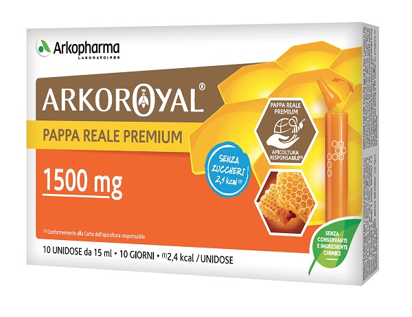 ARKOROYAL PAPPA REALE 1500MG SENZA ZUCCHERO 10 FLACONCINI DA 15 ML - Farmapanda Srl