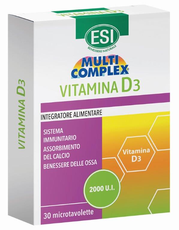 ESI MULTICOMPLEX VITAMINA D3 30 TAVOLETTE - Farmapanda Srl