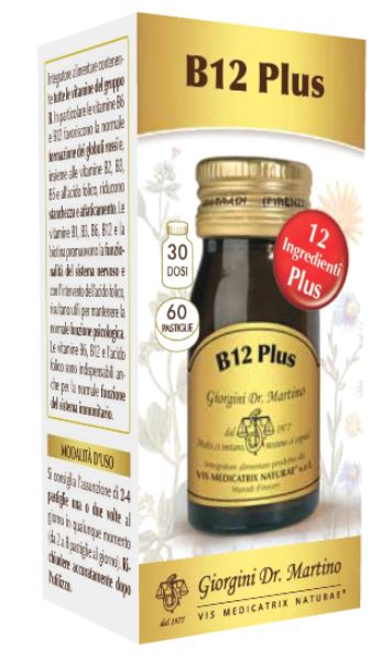 B12 PLUS 60 PASTIGLIE - Farmapanda Srl