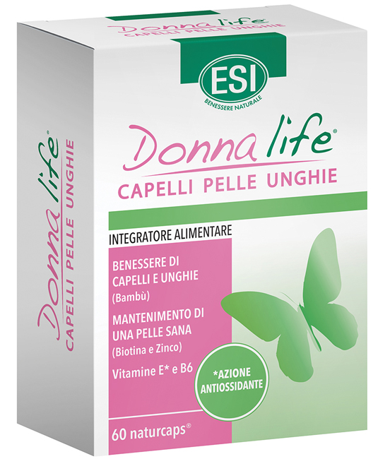 ESI DONNA LIFE CAPELLI PELLE UNGHIE 60 NATURCAPS - Farmapanda Srl