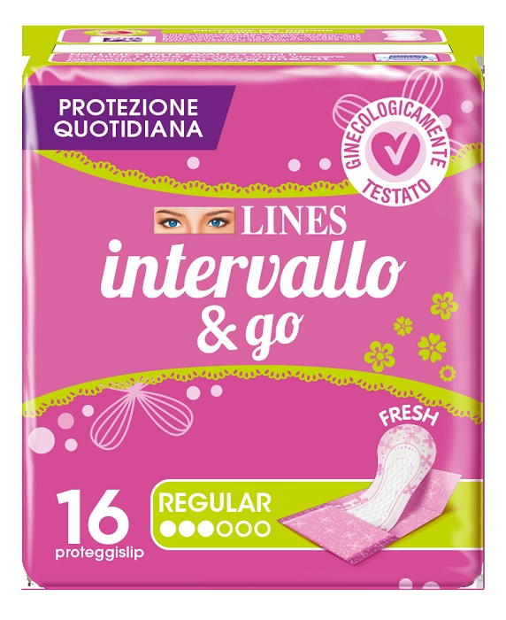 PROTEGGISLIP LINES INTERVALLO FRESH&GO RIPIEGATI 16 PEZZI - Farmapanda Srl