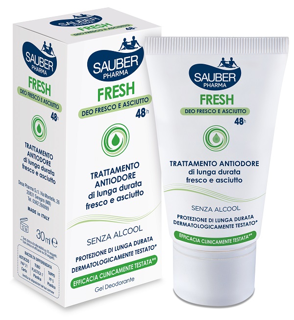 SAUBER FRESH DEODORANTE GEL ASTUCCIO 30 ML - Farmapanda Srl