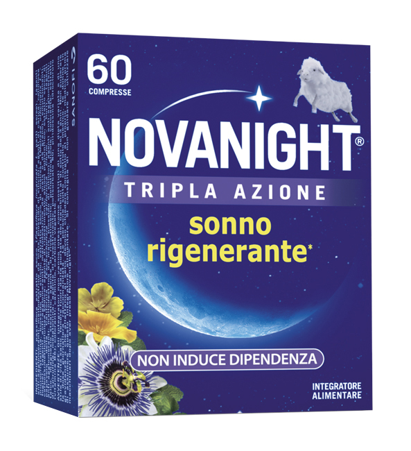 NOVANIGHT TRIPLA AZIONE SONNO RIGENERANTE 60 COMPRESSE - Farmapanda Srl
