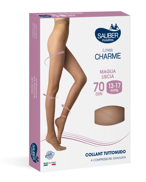 SAUBER CHARME COLLANT 70 DENARI TUTTONUDO ML NERO 2 - Farmapanda Srl
