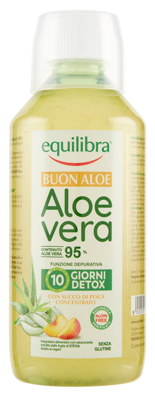 BUON ALOE VERA 95% CON SUCCO DI PESCA CONCENTRATO 500 ML - Farmapanda Srl