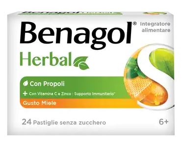 BENAGOL HERBAL MIELE 24 PASTIGLIE - Farmapanda Srl