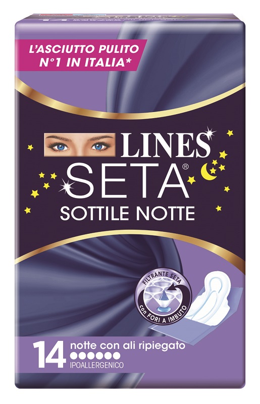 LINES SETA SOTTILE NOTTE CON ALI 14 PEZZI - Farmapanda Srl